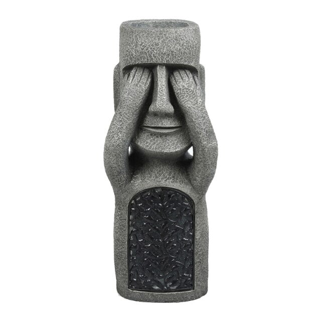 Easter Island Statue Garden Flower Pot