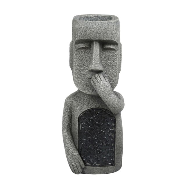 Easter Island Statue Garden Flower Pot