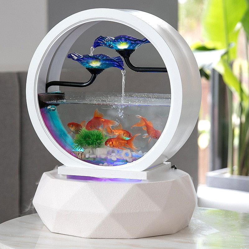 Indoor Mini Creative LED Aquarium Humidifier - Image 0