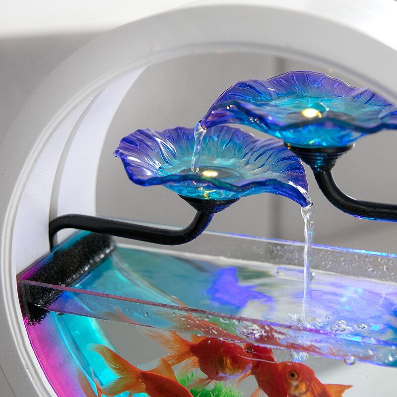 Indoor Mini Creative LED Aquarium Humidifier - Image 3