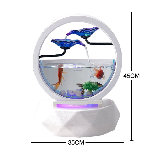 Indoor Mini Creative LED Aquarium Humidifier - Image 5