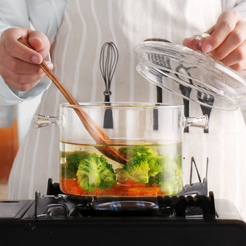 Transparent Glass Heat-Resistant Soup Pot - Image 0