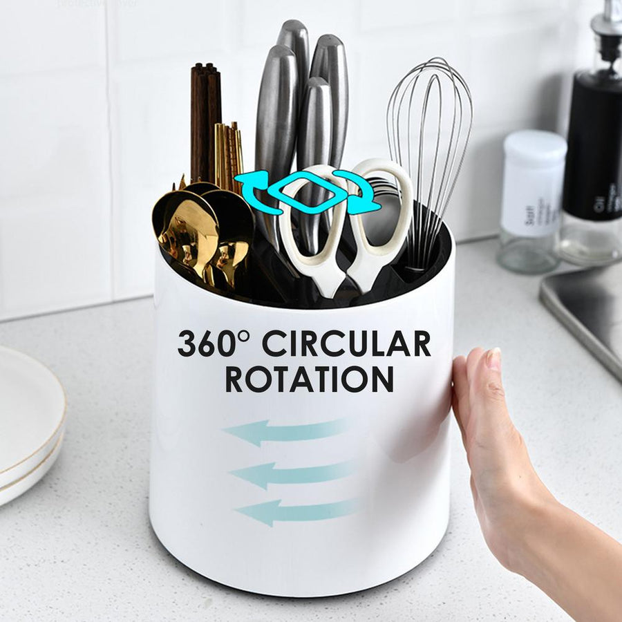 Rotating Kitchen Utensil Knife Holder - Image 5