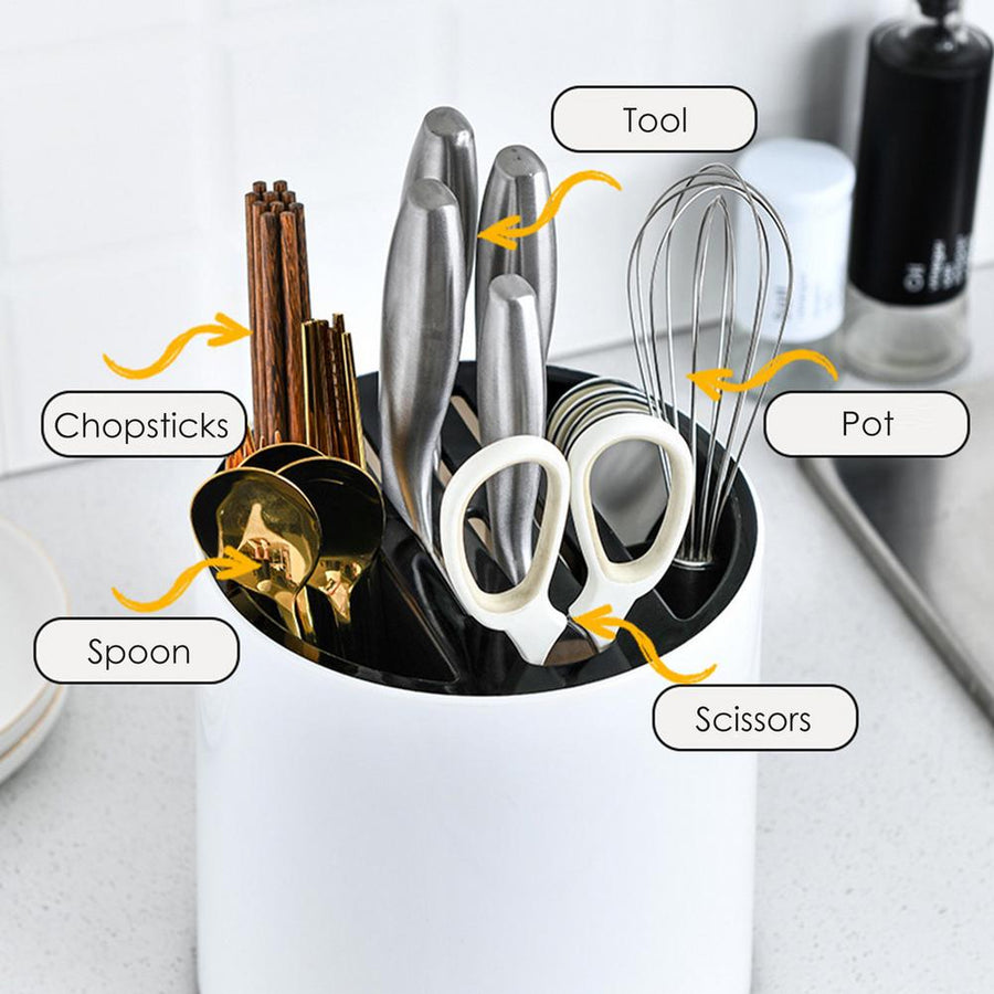 Rotating Kitchen Utensil Knife Holder - Image 7