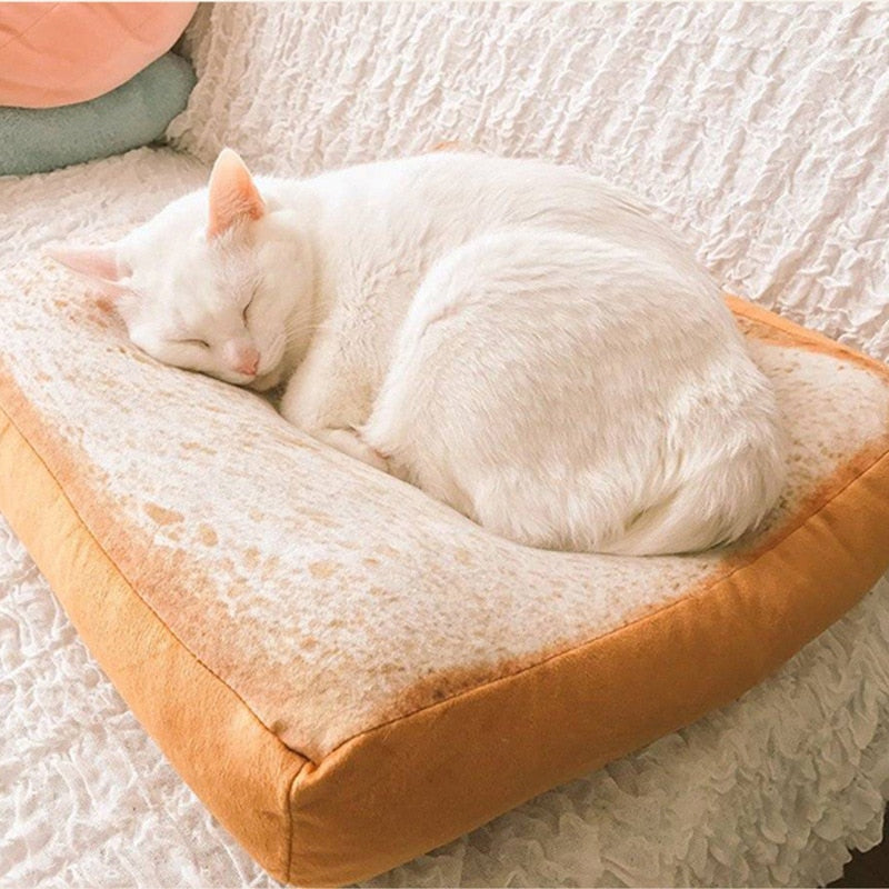 Toast Bread Warm Cat Bed - Image 1