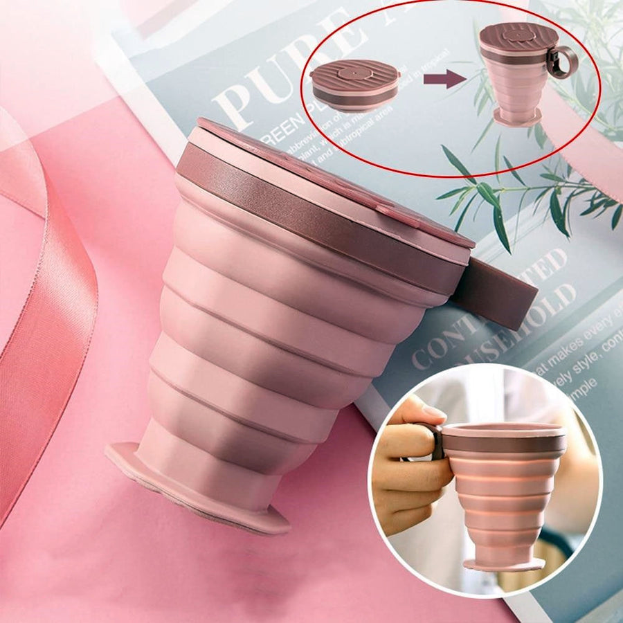 Folding Telescopic Silicone Mug - Image 0