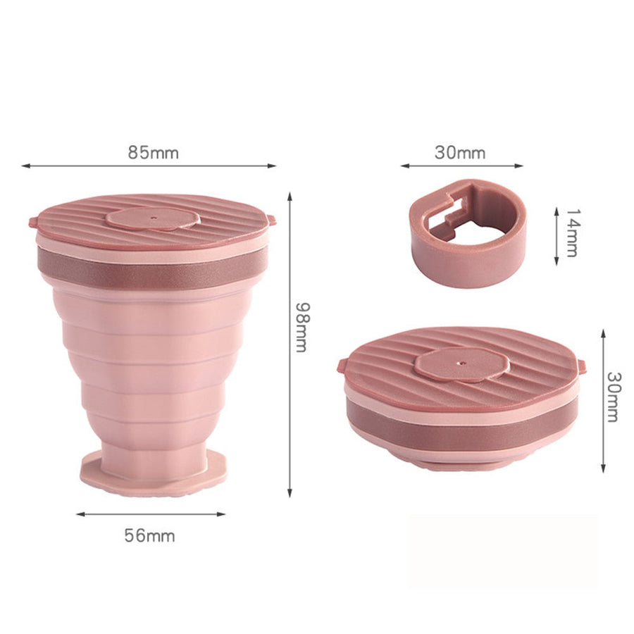 Folding Telescopic Silicone Mug - Image 7