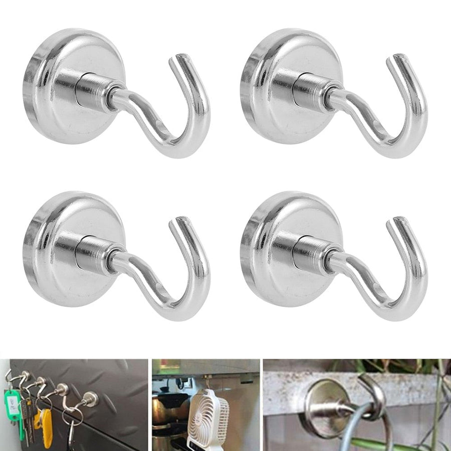 4Pcs Strong Magnetic Hooks - Image 1