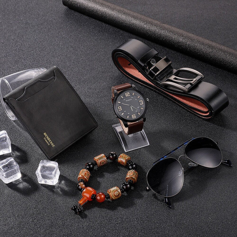 Elegant Men's Luxury Leather Gift Set - Image 1