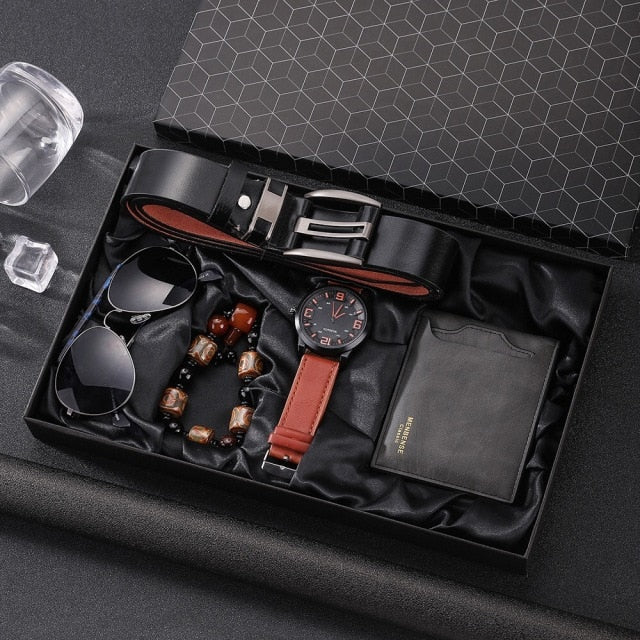 Elegant Men's Luxury Leather Gift Set - Image 14