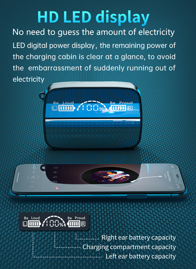 Flashlight Charging Case Wireless Noise Cancelling Earbuds - Image 9