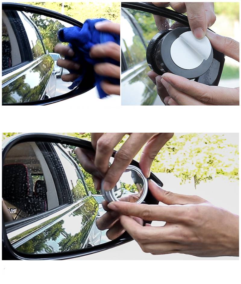 360 Wide Angle Wing Mirror Blind Spot Extension Mirror - Image 7