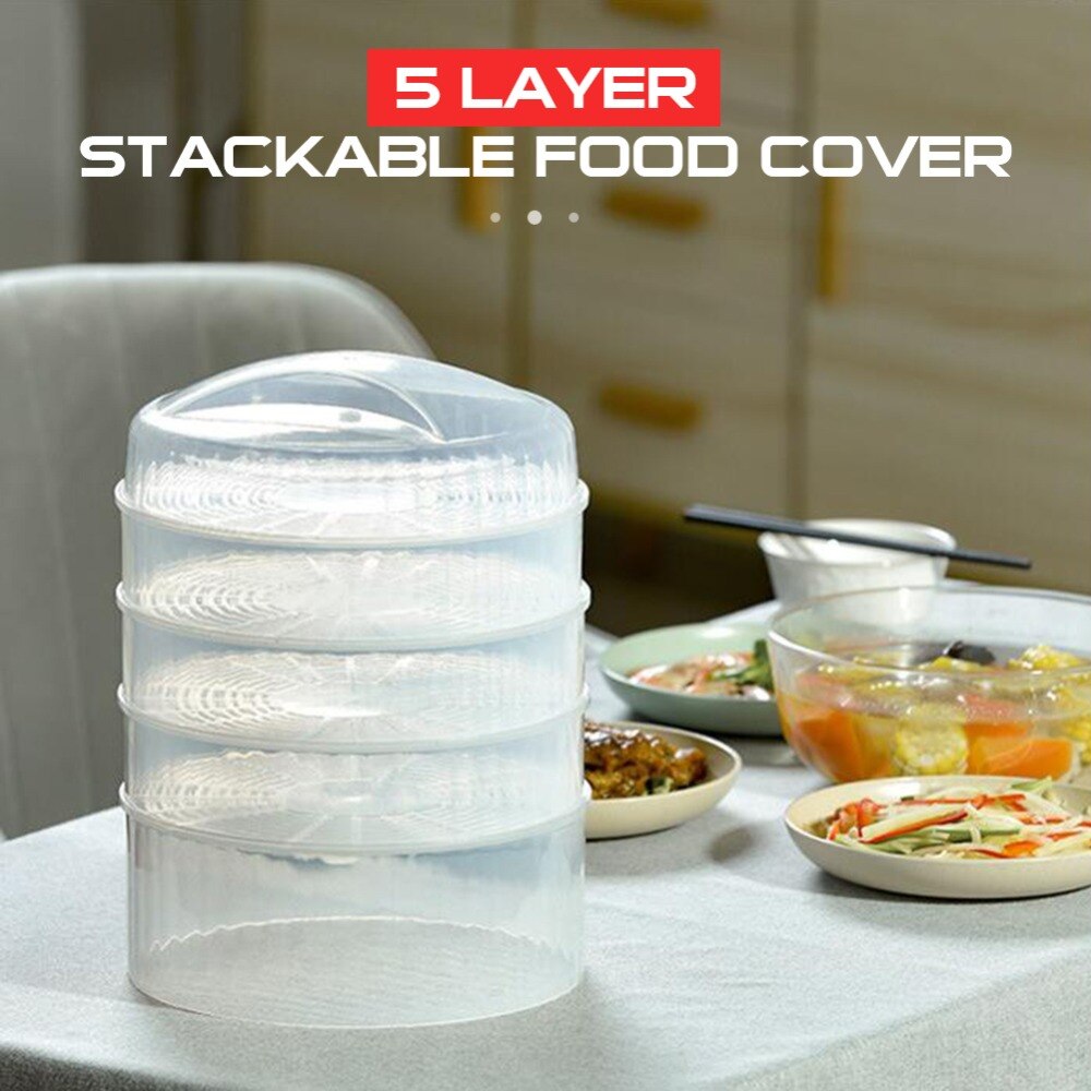 5-Tier Transparent Food Storage Container