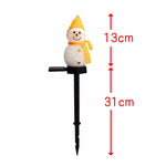 Outdoor LED Solar Snowman Light