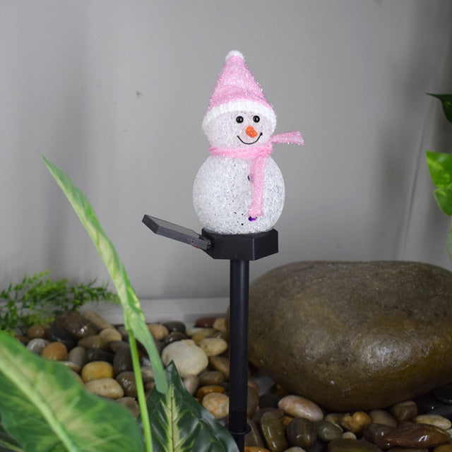 Outdoor LED Solar Snowman Light - Image 5