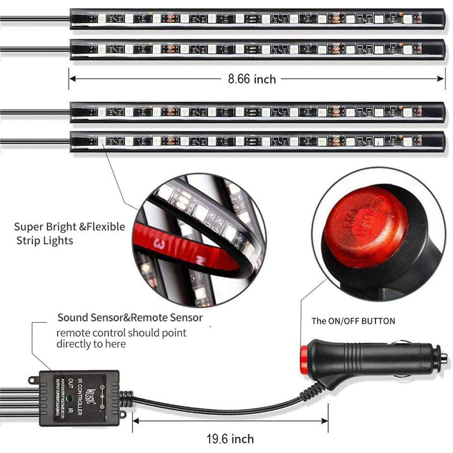 Car Neon Interior Light Lamp - Image 1
