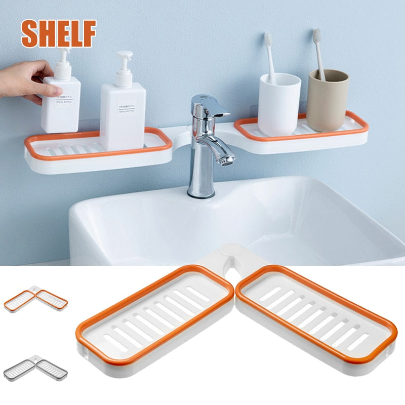 Wall-Mounted Rotatable Bathroom Shelf - Image 0