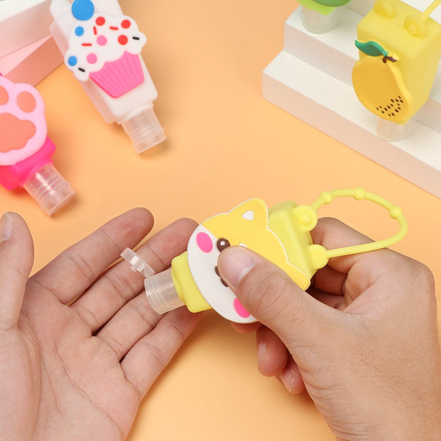 6Pcs Refillable Mini Travel Cartoon Travel Bottle - Image 0