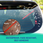 Speedometer Safe Warning Car Decal