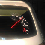 Speedometer Safe Warning Car Decal