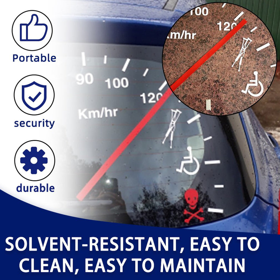Speedometer Safe Warning Car Decal - Image 6