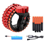 Electric Foam Bullet Firing Ring Gun Toy