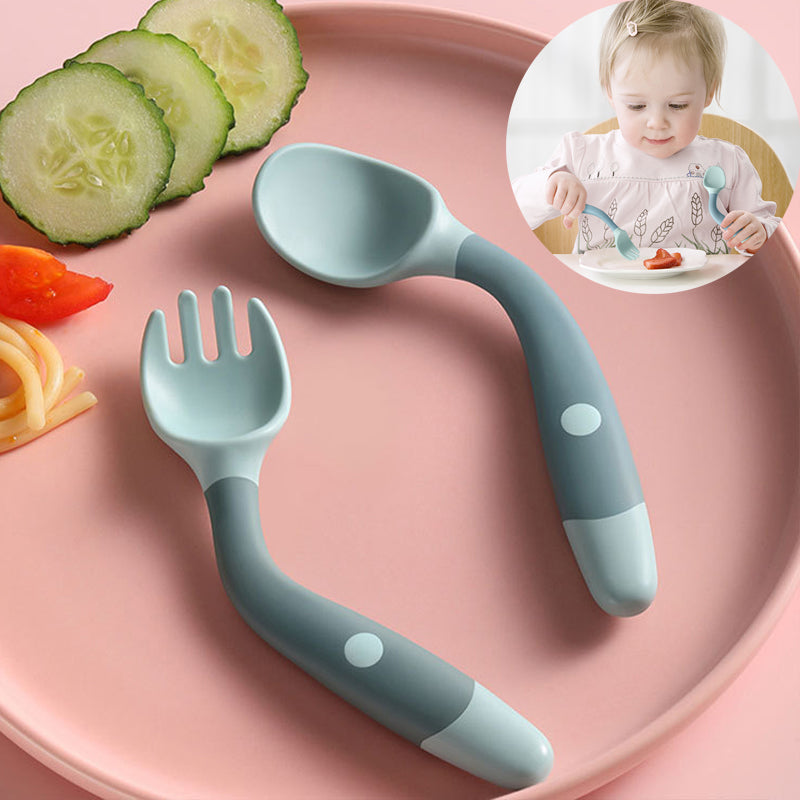 Bendable Baby Spoon Fork Set - Image 0
