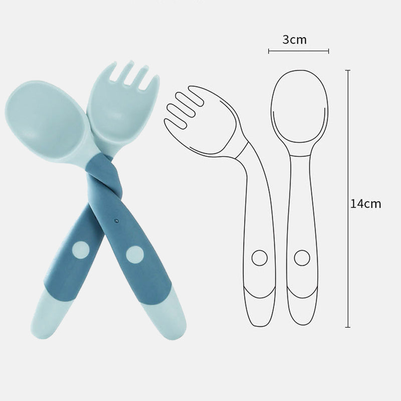 Bendable Baby Spoon Fork Set - Image 3