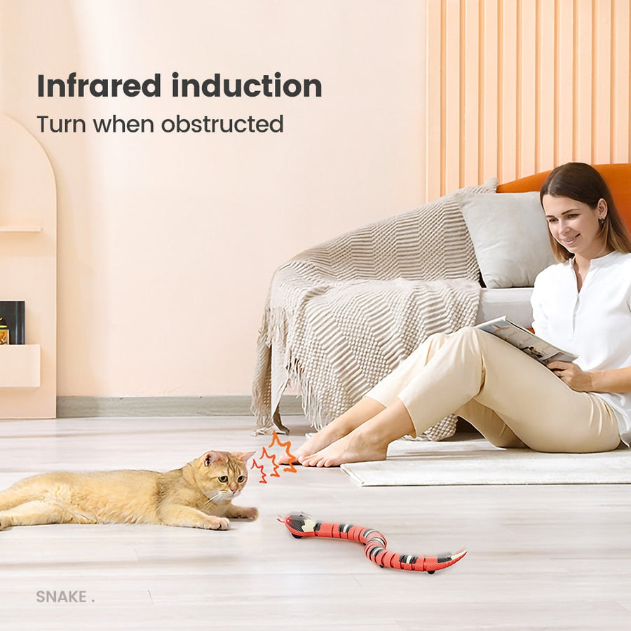 Smart Sensing Snake Interactive Cat Toy - Image 2