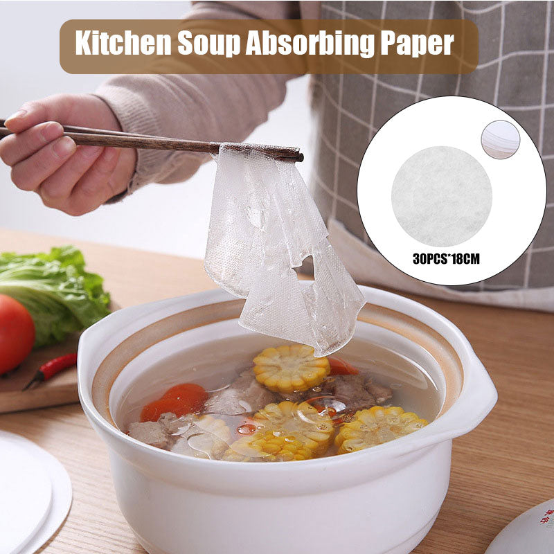 30pcs Oil-Absorbing Food Paper