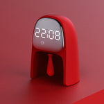 Creative LED Voice Control Gentleman Alarm Clock