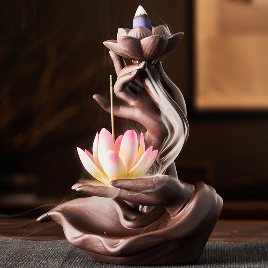 Ceramic Antique Backflow Waterfall Incense Burner - Image 2