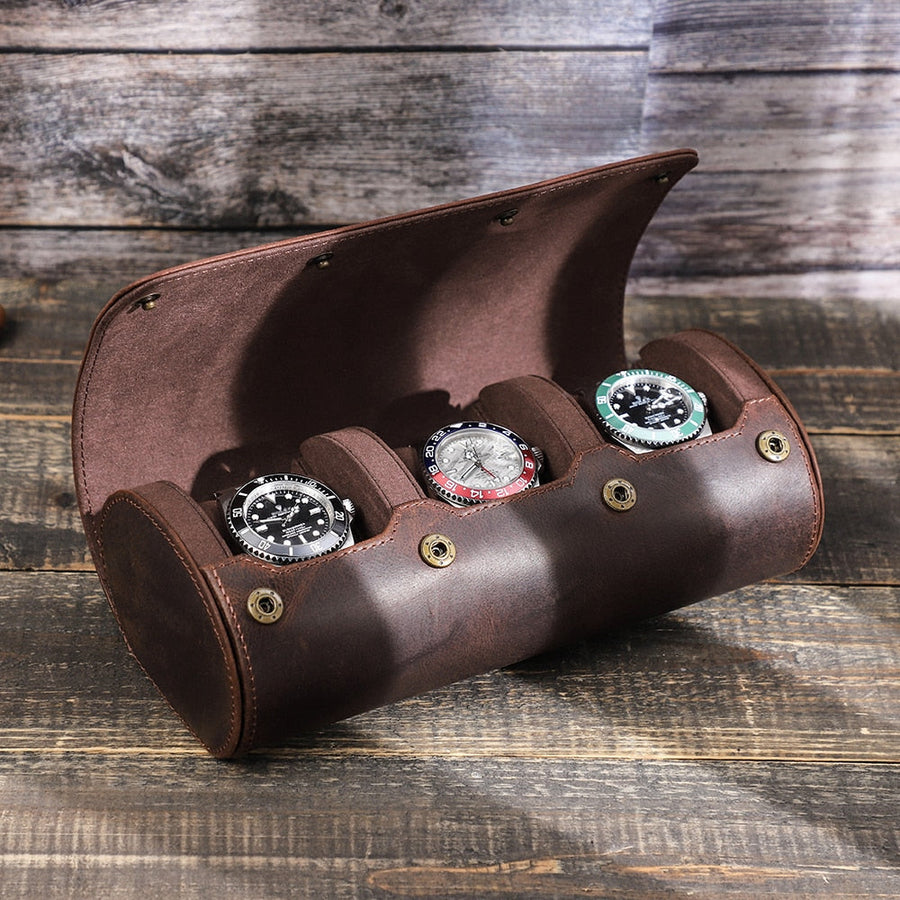 Luxury Leather Watch Holder Case - Image 2