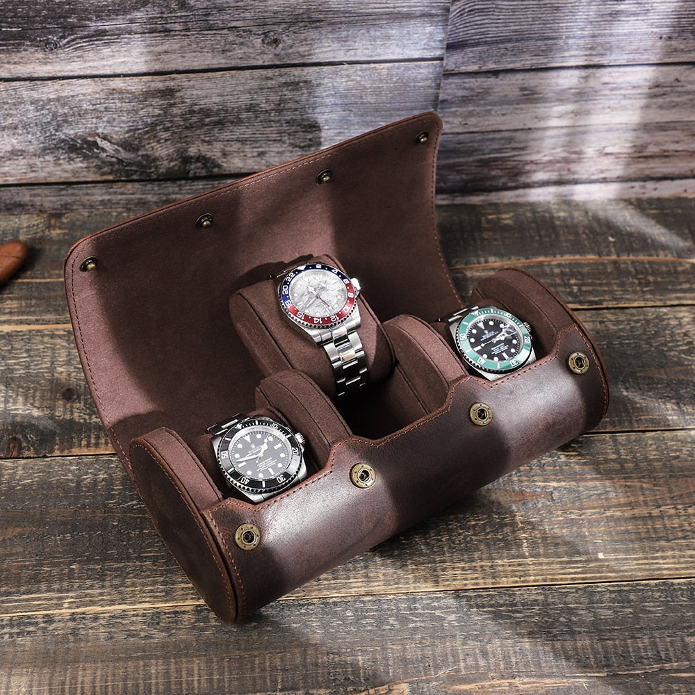 Luxury Leather Watch Holder Case