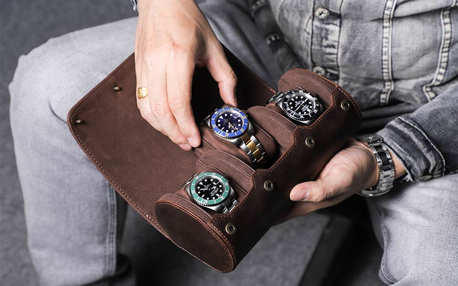 Luxury Leather Watch Holder Case - Image 10