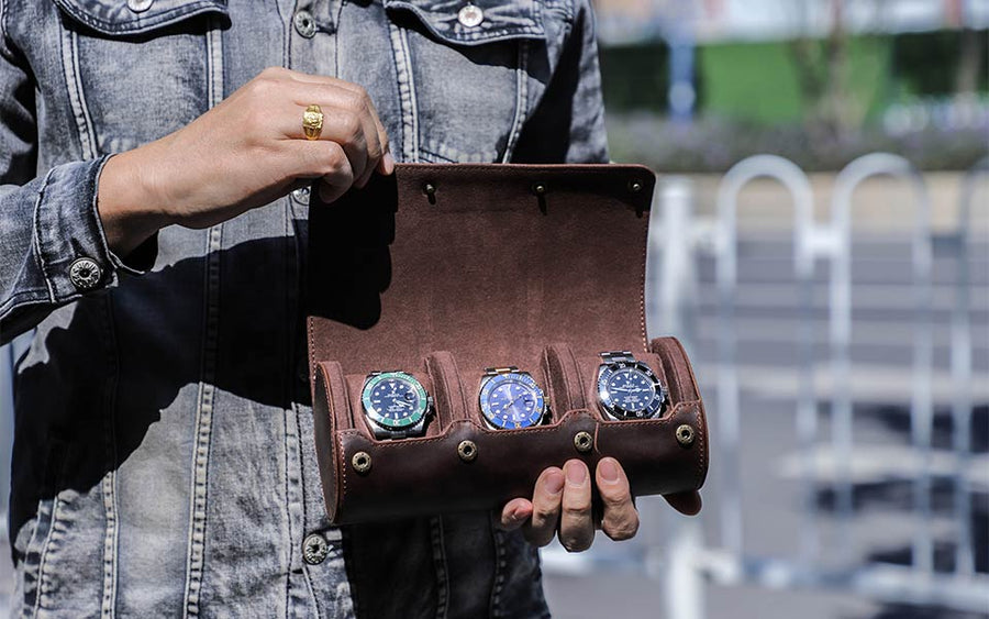 Luxury Leather Watch Holder Case - Image 4