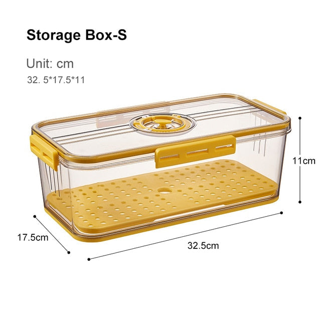 Transparent Refrigerator Thick Storage Organizer Box - Image 8