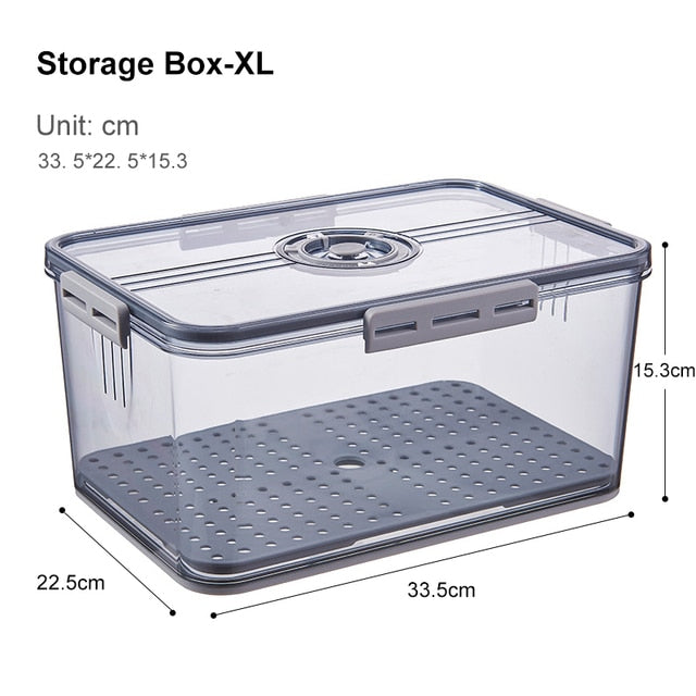 Transparent Refrigerator Thick Storage Organizer Box - Image 11