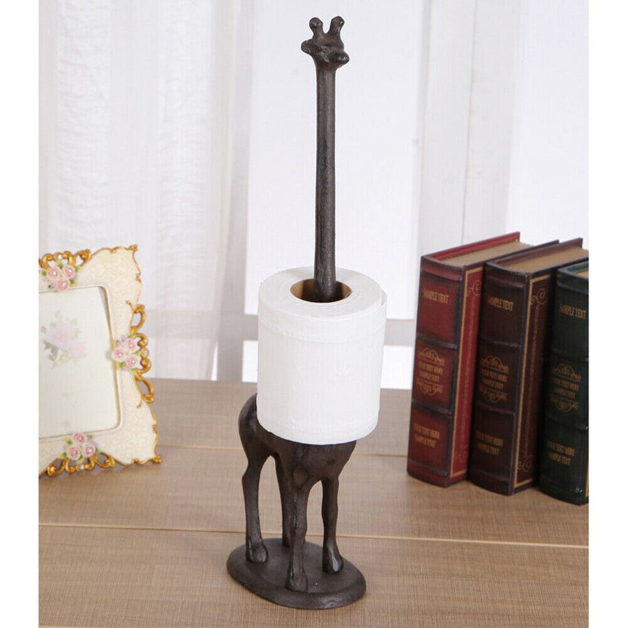 Iron Giraffe Toilet Paper Holder - Image 0