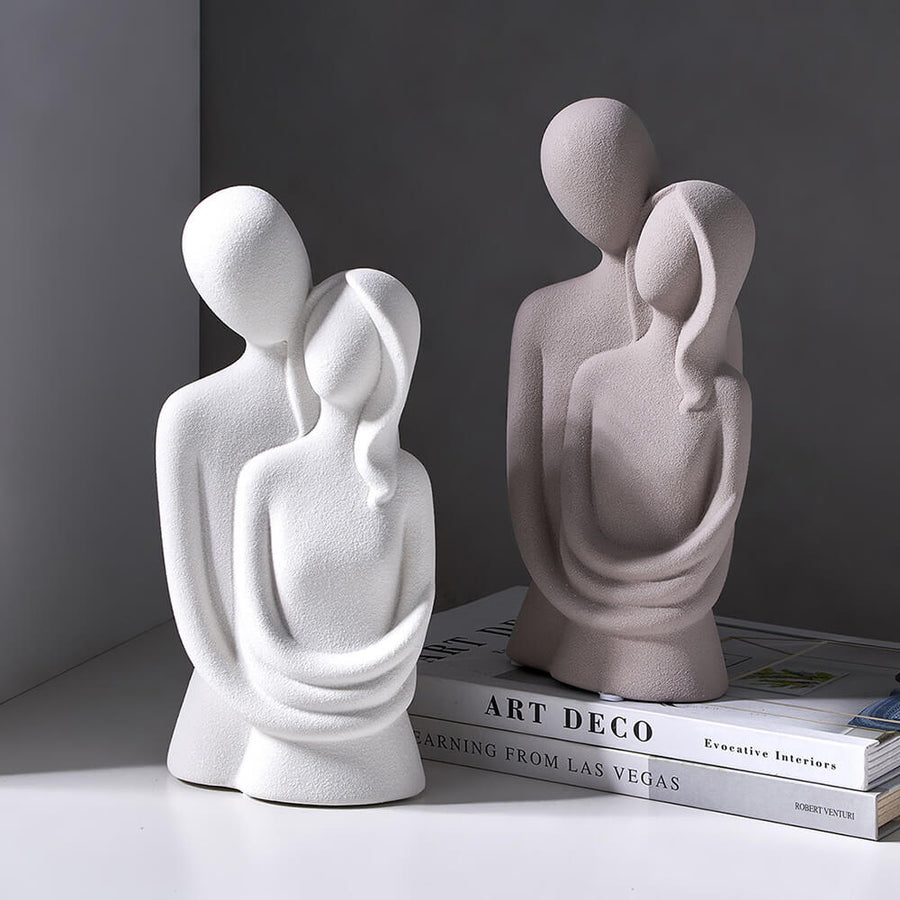 Nordic Abstract Thinker Resin Statue Sculpture - Image 5