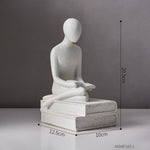 Nordic Abstract Thinker Resin Statue Sculpture