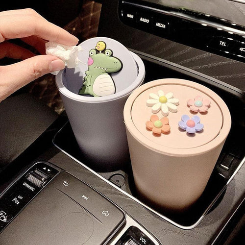 Mini Dinosaur Car Trash Can - Image 0
