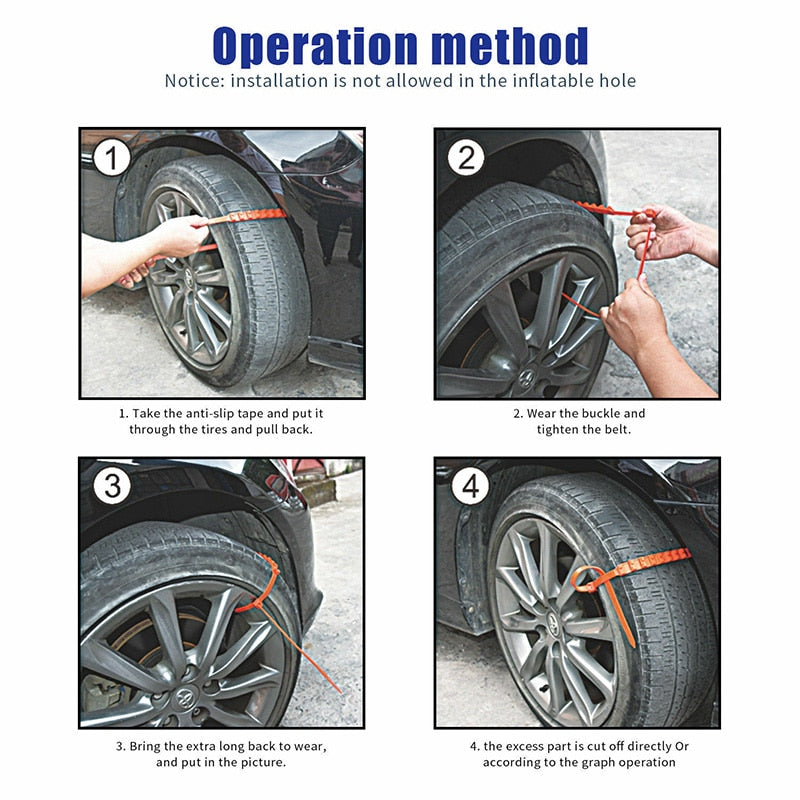 Anti-Skid Car Winter Tire Chain Belts