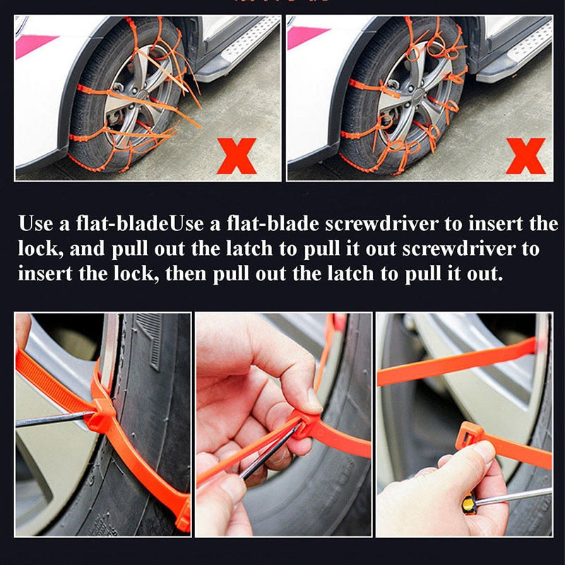 Anti-Skid Car Winter Tire Chain Belts