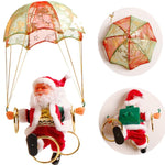 Electric Santa Claus Parachute Christmas Toy