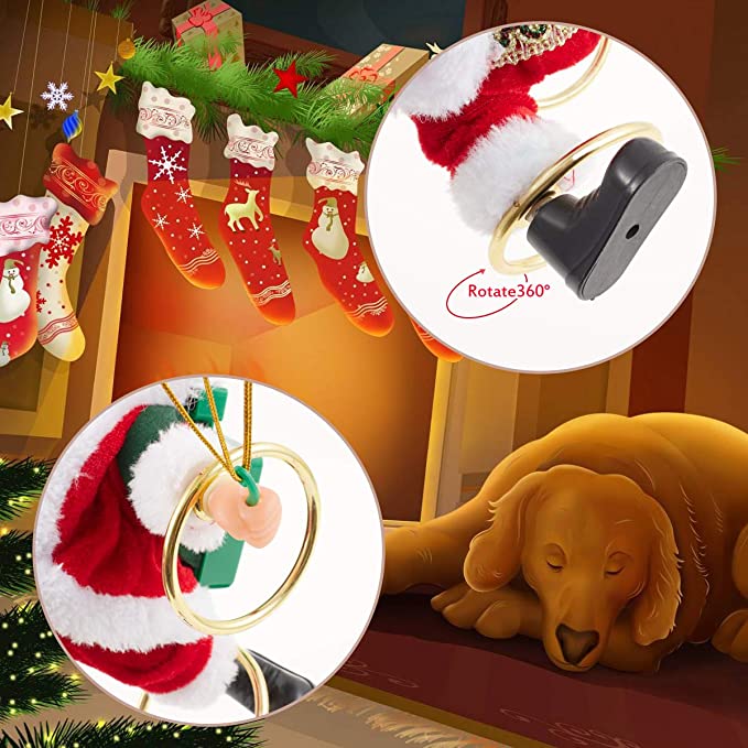 Electric Santa Claus Parachute Christmas Toy - Image 6