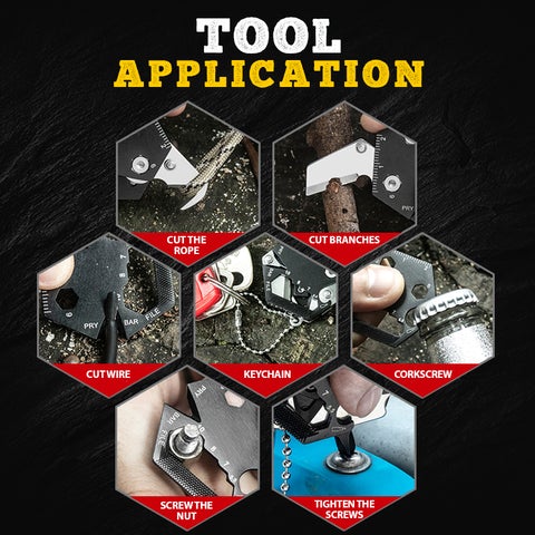 Multifunctional Hexagon Outdoor EDC Survival Tool - Image 3
