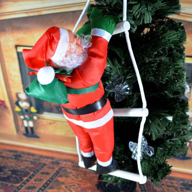 Christmas Santa Claus Doll Pendant Ladder - Image 1