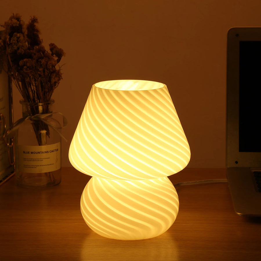 Creative Mushroom Glass Mushroom Table Lamp - Image 0