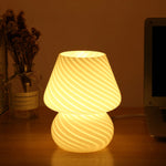 Creative Mushroom Glass Mushroom Table Lamp